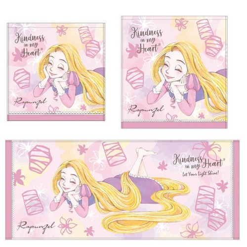 ディズニー ミニタオル ウォッシュタオル フェイスタオル ラプンツェル スポーツタオル タオルハンカチ キャラクターグッズ 雑貨卸のエアープランツドリーム