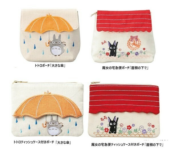 スタジオジブリ ポーチ ティッシュケース付き コスメポーチ 化粧ポーチ となりのトトロ 魔女の宅急便