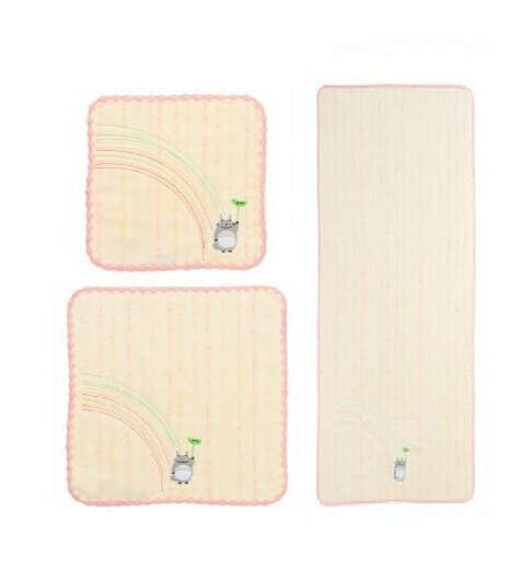 となりのトトロ ミニタオル ウォッシュタオル フェイスタオル 「虹オレンジ」 タオル スタジオジブリ