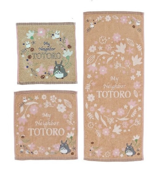となりのトトロ ミニタオル ウォッシュタオル フェイスタオル 「アンティークリーフ」 タオル