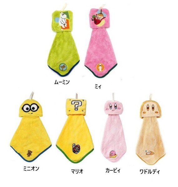 キャラクター マイクロループ付タオル ループ付き タオル マスコット 入園 入学 ムーミン 任天堂