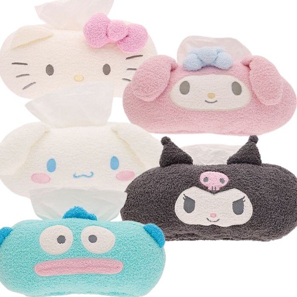 サンリオ ぬいぐるみ ティッシュケース ティッシュカバー キティ マイメロ クロミ シナモ インテリア