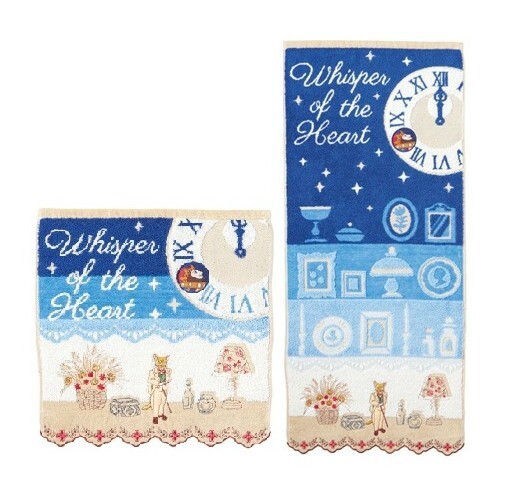 スタジオジブリ ウォッシュタオル フェイスタオル「バロンと地球屋」タオル トトロ 耳をすませば ネコ