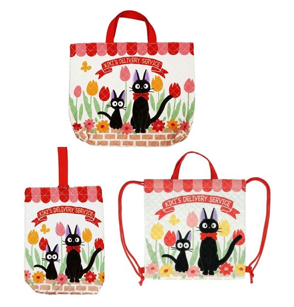 魔女の宅急便 キルト レッスンバッグ シューズケース ナップサック キルト手提げ トート スタジオジブリ