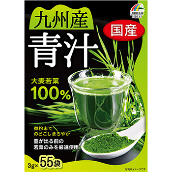 ユニマットリケン　九州産大麦若葉青汁100%　165g(3g×55袋)