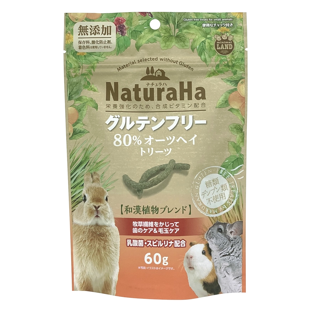 マルカン NaturaHa グルテンフリー 80%オーツヘイトリーツ 60g ML-610