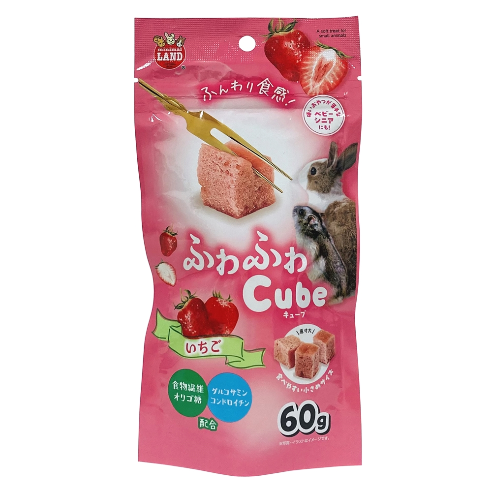 マルカン ふわふわCube いちご 60g ML-614